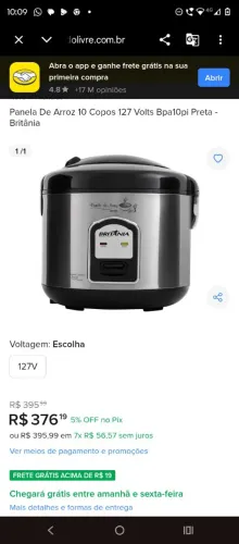 Panela elétrica Britânia