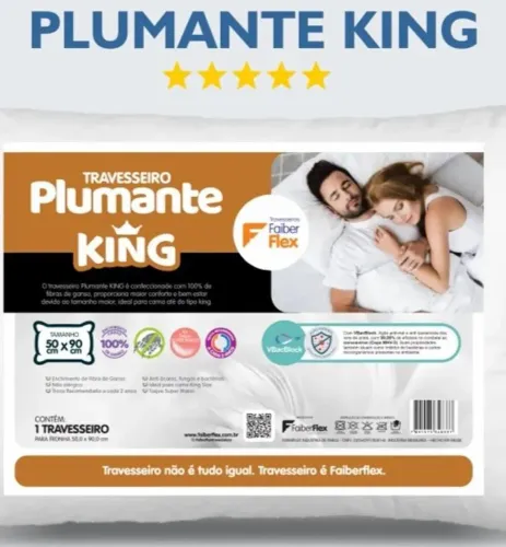 Travesseiro tamanho King Plumante