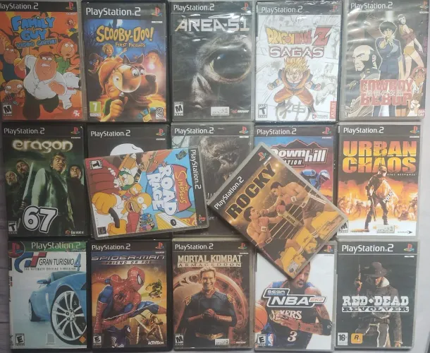 17 Jogos Para PS2 - Não são Originais