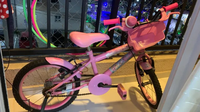 Bicicleta Barbie infantil Aro 16