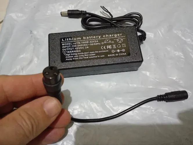 Carregador bicicleta elétrica encaixe 12mm
