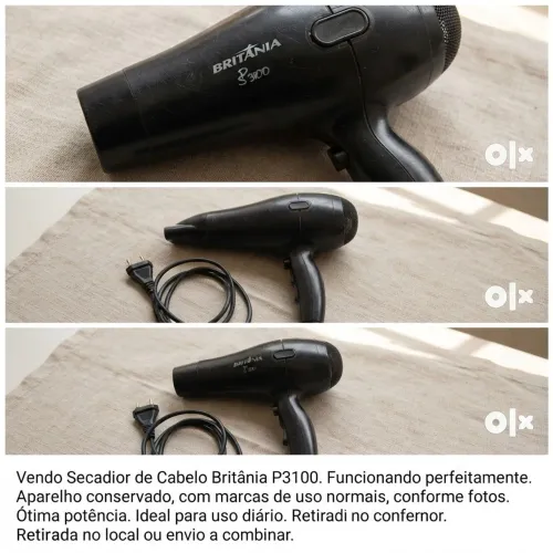 Secador de Cabelo Britânia P310 (usado)