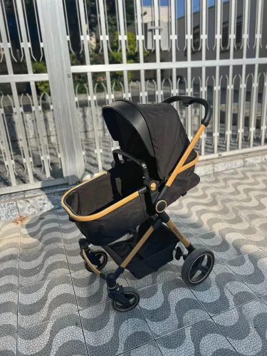Carrinho Galzerano Ivy Gold 3 em 1 - Semi novo (8 meses) + Bebê Conforto