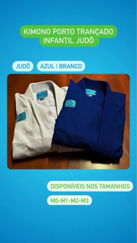 Kimono Porto Trançado Infantil Judô (JUDOGI) - M0-M1-M2-M3-M4