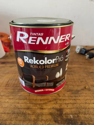Tinta Acrílica Premium Renner Rekolor Pró - Cor Capoeira (Acabamento Fosco)