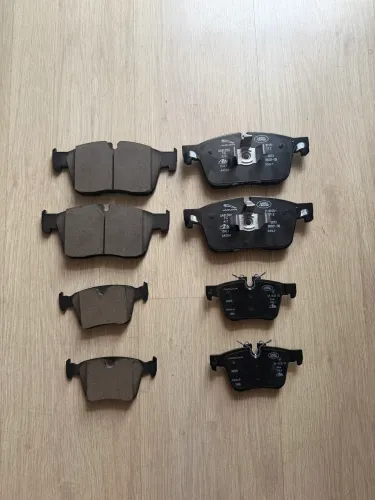 Pastilhas de freio dianteira e traseira originais Jaguar / Land Rover, marca ATE (Itália).