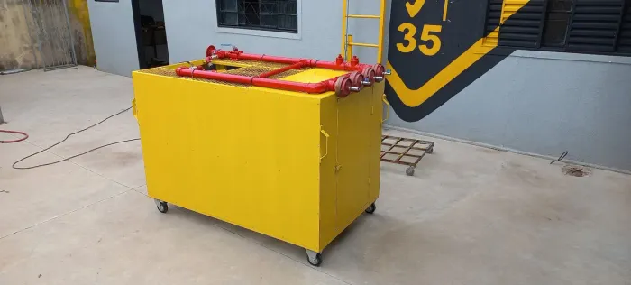 Maquina para teste hidrostático de mangueiras incêndio