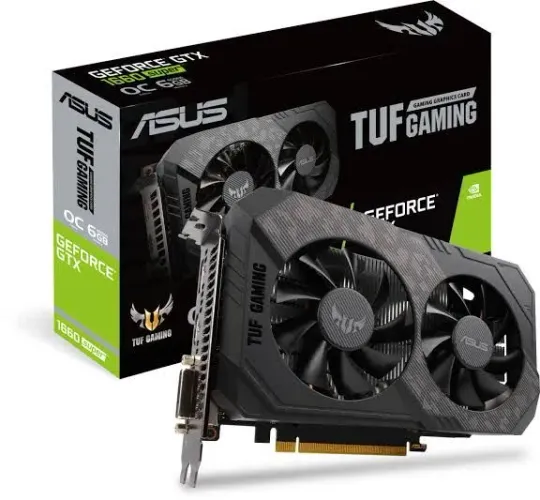 GTX 1660 SUPER ASUS TUF GAMING DUAL FAN COM CAIXA E GARANTIA