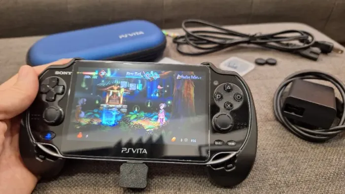 Ps Vita Sony Oled 512gb, Bateria Nova, Usb C, Grip, Película