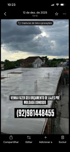 LAJE PRÉ MOLDADA E NA M&M