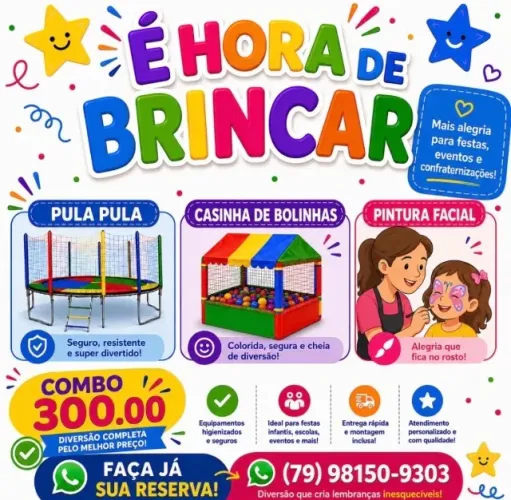 Aluguel de brinquedos 