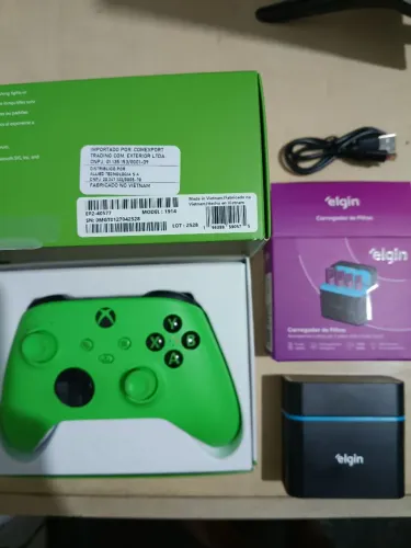 Controle sem fio original Xbox séries x/s,one e Pc + carregador elgin