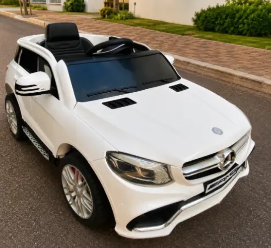 Carro Elétrico Infantil 12V Branco Mercedes Benz AMG