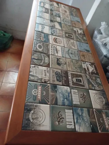 Balcão de madeira detalhes vintage