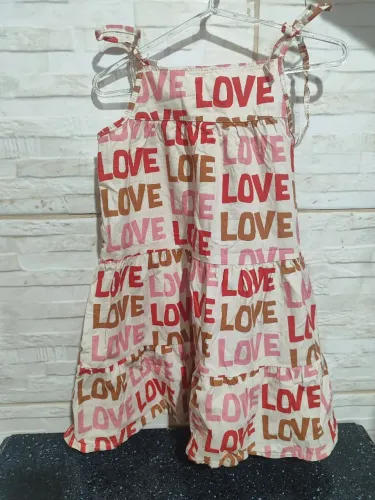 vestido infantil love 