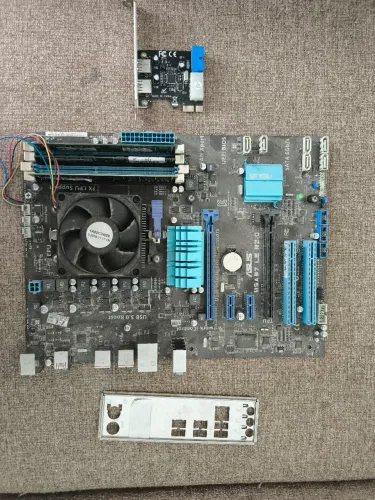 Kit placa mãe M5a97 LE+ processador 