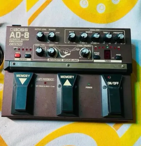 Pedal Acoustic Guitar Processor Boss Ad-8