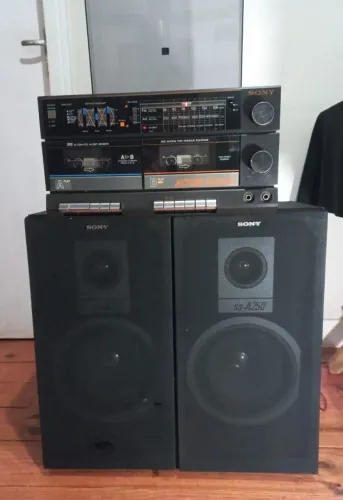 Som 3 em 1 -SONY MODELO AD-350/ CAIXAS MODELO SS-A 250