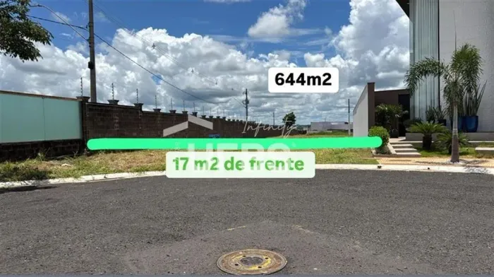 Terreno em condomínio com 644m² à venda no Park Sul