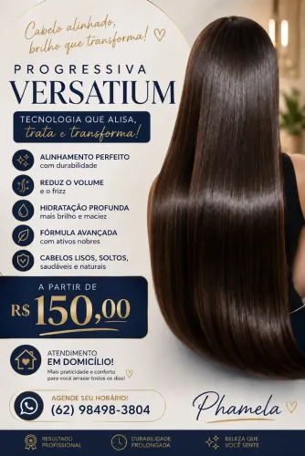Escova progressiva em domicílio.