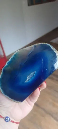 Geodo de ágata azul
