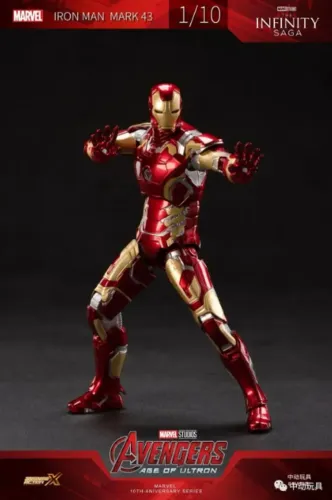 Action Figure Homem de Ferro Mark 43 1/10 ZD Toys