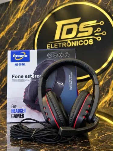 Fone de ouvido headset com microfone