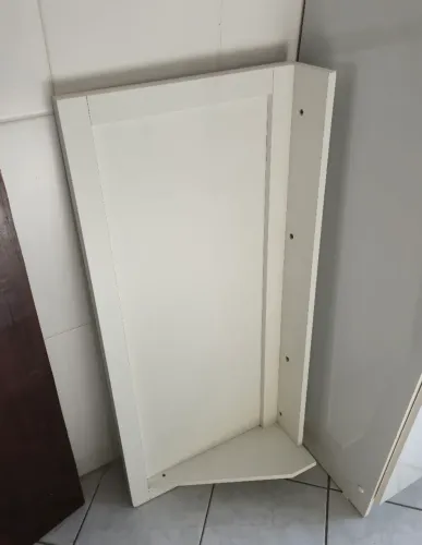 Prateleira de Canto em MDF Branco