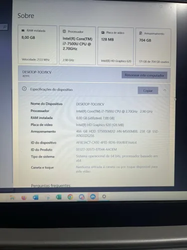 Notebook Lenovo 