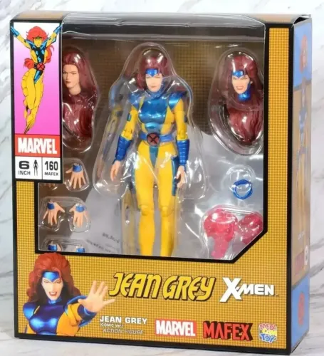 Jean Grey em sua versão clássica dos quadrinhos MAFEX No. 160 da fabricante Medicom Toy.