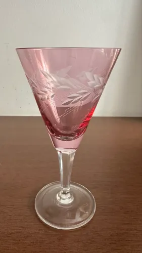 COPOS DE CRISTAL VIDRO ARTÍSTICO SOPRADO FEITO A MAO ESTILO MORANO GRAMADO
