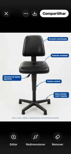 Cadeira alta para caixa