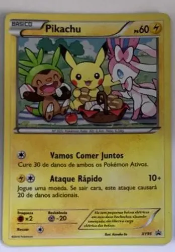 Carta Pikachu XY95 Blackstar Promo