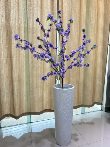 VASO ALTO COM CEREJEIRA (artificial)