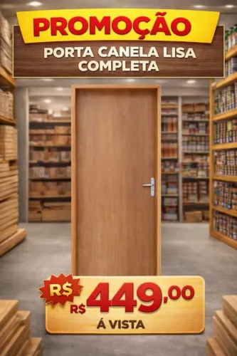 Porta lisa canela completa já montada 449,00