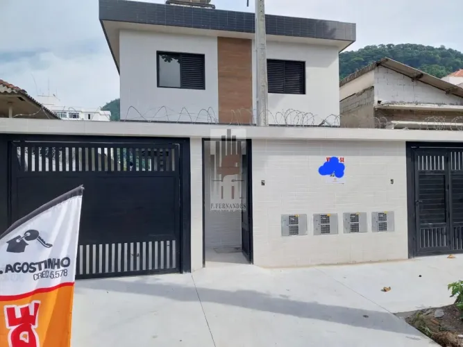 Casa em Condomínio para Venda em Santos, Marapé, 2 dormitórios, 2 suítes, 2 banheiros, 1 v
