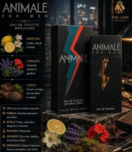 Perfume Animale for men 100 ml lacrado