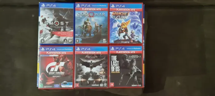 Lote de jogos de PS4. Preços na descrição