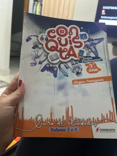 Livro de atividades volume 3 e 4 do 9º ano- Conquista 