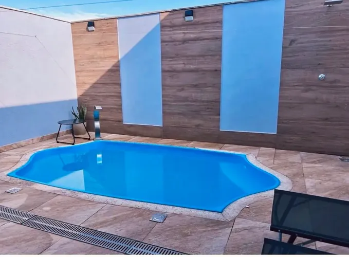 Promoção Piscina em Fibra de 3.80x2x1 Direto da fábrica! Pague na entrega.