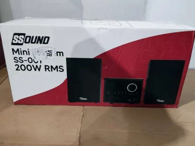 Mini System SS-001 SSOUND 200W CD/MP3 Bluetooth Rádio - Bivolt