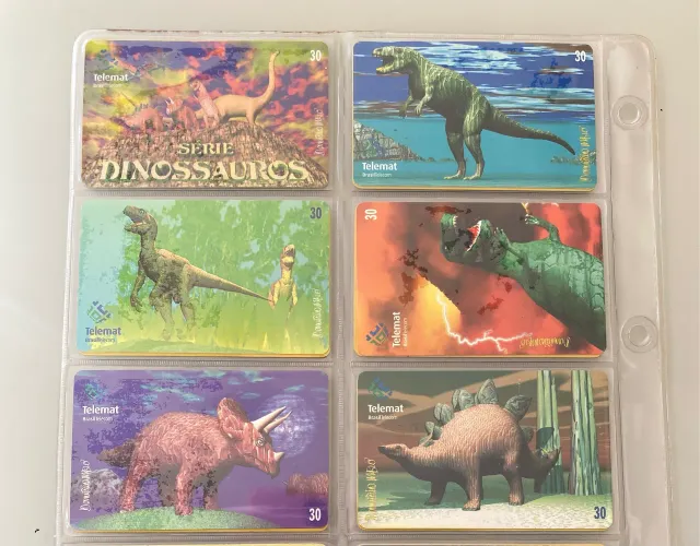 Coleção Dinossauros | Cartões Telefônicos Telemat