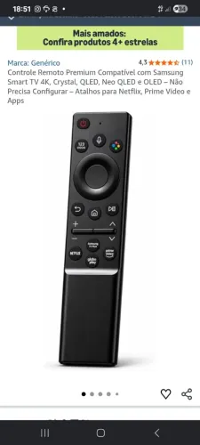 Controle Remoto Original Sansung