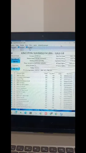 Sdd sata de 120gb pouco utilizado, testado e garantido. Melhor preço da Net.