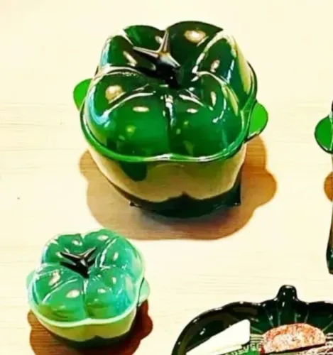 Raridade!!! Panela Pimentão Verde Alecrim Le Creuset