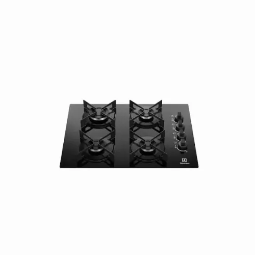 Cooktop 4 Bocas Electrolux KE4GR Efficient Mesa de Vidro Grade de Aço Fosco Bivolt