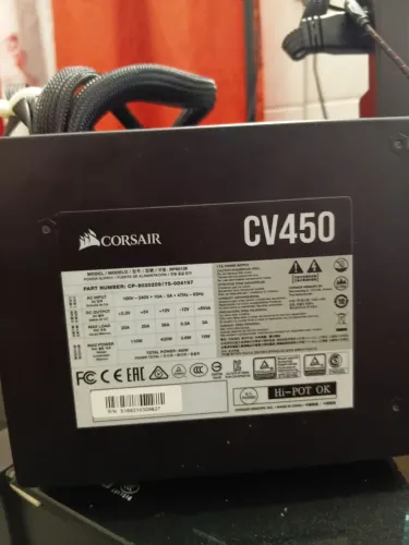Fonte Corsair 450CV 80Plus Bronze