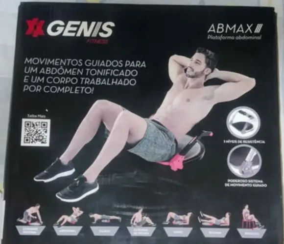 Plataforma Abdominal Max Genis ORIGINAL POLISHOP. NOVO NA CAIXA+ BRINDE.NOTA FISCAL. LEIA 