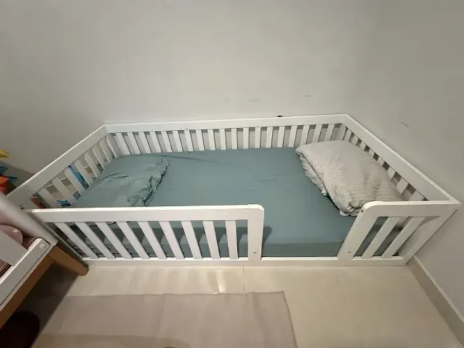 Cama Montessori Infantil Branca