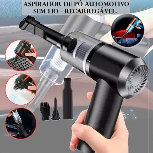 Aspirador Compacto e Potente 3 Em 1